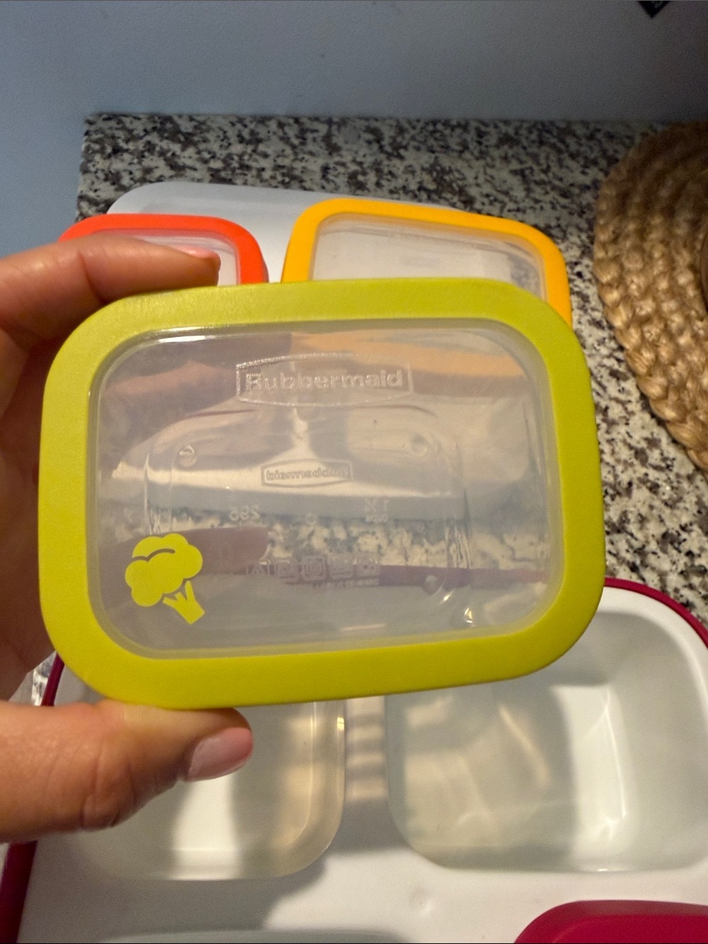 Colorful Food Storage Set - 4 Mini Containers - Picture 6 of 11